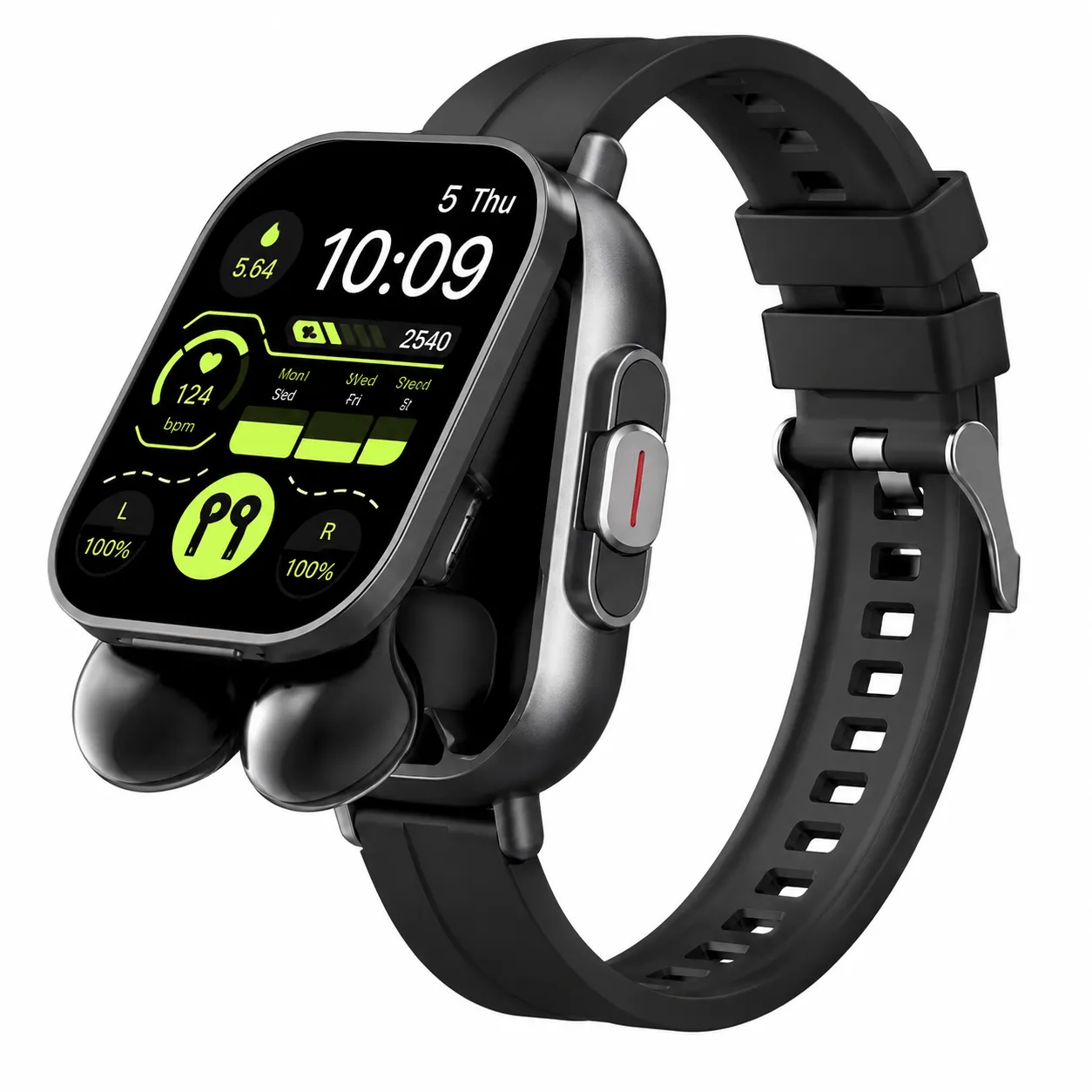 2 in 1 Smart Watch with Wireless Earbuds and Fitness Tracking
